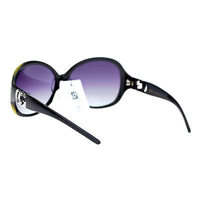 CG Eyewear Oversize Metalic Scribble Skatch Pattern Plastic Butterfly Sunglasses
