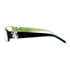 SA106 Flor de Lis Womens Narrow Rectangular Clear Lens Eye Glasses