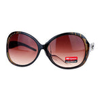 CG Eyewear Oversize Metalic Scribble Skatch Pattern Plastic Butterfly Sunglasses
