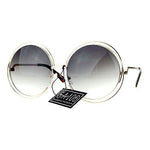 Avant Garde Double Circle Frame Round Designer Fashion Retro Sunglasses