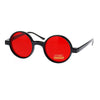 Color Lens Retro Classic Circle Lens Round Plastic 70s Hippie Groovy Sunglasses