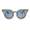 New Womens Metal Wire Weave Cat Eye Unique Runway Designer Fashion Sunglasses