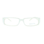 SA106 Flor de Lis Womens Narrow Rectangular Clear Lens Eye Glasses