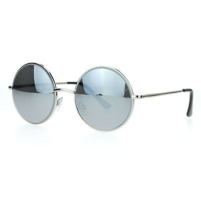 SA106 Beveled Edge Round Circle Lens Groovy Retro Celebrity Sunglasses