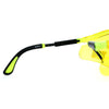 SA106 Yellow HD Lens Adjustable Arm UV Protection Rimless Warp Safety Glasses