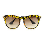 Womens Retro Brow Oversized Cat Eye Horn Rim Fashion Diva Sunglasses