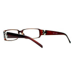 SA106 Flor de Lis Womens Narrow Rectangular Clear Lens Eye Glasses