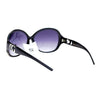 CG Eyewear Oversize Metalic Scribble Skatch Pattern Plastic Butterfly Sunglasses