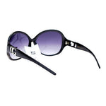 CG Eyewear Oversize Metalic Scribble Skatch Pattern Plastic Butterfly Sunglasses