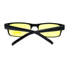 Mens New Small Face Snug Fit Color Lens Rectangular Plastic Frame Sunglasses