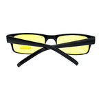 Mens New Small Face Snug Fit Color Lens Rectangular Plastic Frame Sunglasses