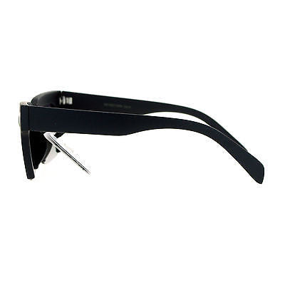 Avant Garde Crop Bottom Rectangular Horn Rim Hipster Sunglasses