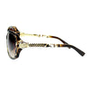 Womens Metal Chain Arm Rhinestone Buckle Jewelry Hinge Large Fashion Sunglasses