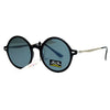 SA106 Color Mirror Mens Retro Trendy Flat Lens Round Circle Lens Sunglasses