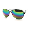 Oil Slick Rusta Mirror Lens Police Motorcycle Biker Cop Aviator Sunglasses