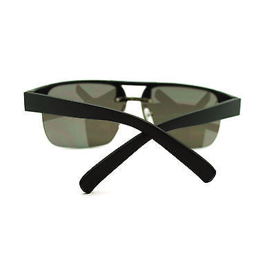 Mens Half Rim Designer Fashion Sport Rectangular Sunglasses New