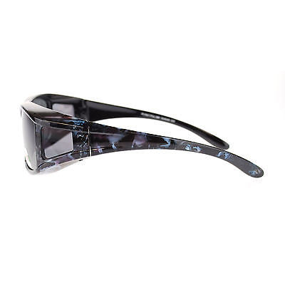 Mens Camouflage Rectangular Fit Over Polarized Anti Glare Sunglasses