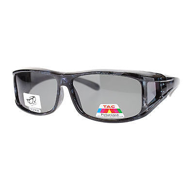 Mens Camouflage Rectangular Fit Over Polarized Anti Glare Sunglasses