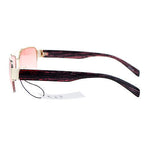 Mens Luxury Half Rim Rectangular Designer Fashion Sunglasses