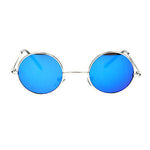 Retro Extra Small Snug Fit Round Circle Color Lens 70s Groovy Hippie Sunglasses