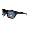 Mens Oversized Rectangular Anti Glare Polarized Sporty Plastic Biker Sunglasses