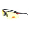 Mens Polarized Yellow Night Driving Lens Sport Baseball Half Rim Sunglasses