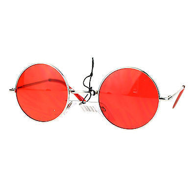 SA106 Retro Groovy Color Gradient Lens Circle Lens Round Hippie 70s Sunglasses