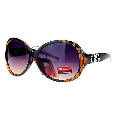 CG Eyewear Oversize Metalic Scribble Skatch Pattern Plastic Butterfly superawesome106