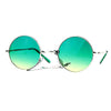 SA106 Retro Groovy Color Gradient Lens Circle Lens Round Hippie 70s Sunglasses