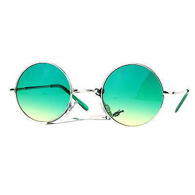 SA106 Retro Groovy Color Gradient Lens Circle Lens Round Hippie 70s Sunglasses