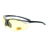 Mens Polarized Yellow Night Driving Lens Sport Baseball Half Rim Sunglasses