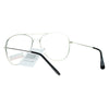 SA106 Classic Wire Rim Tear Drop Shape Aviator Clear Lens Eye Glasses