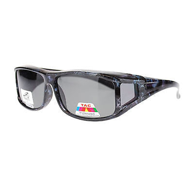 Mens Camouflage Rectangular Fit Over Polarized Anti Glare Sunglasses