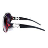CG Eyewear Oversize Metalic Scribble Skatch Pattern Plastic Butterfly Sunglasses