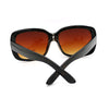 Womens Thick Plastic Metal Trim Rectangular Butterfly Mod Fashion Sunglasses