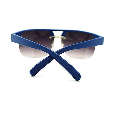 Mens Half Rim Designer Fashion Sport Rectangular Sunglasses New