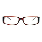 SA106 Flor de Lis Womens Narrow Rectangular Clear Lens Eye Glasses