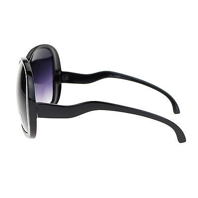 Extra Large Oversized Curved Drop Temple Womens Butterfly Fashion Sunglasses