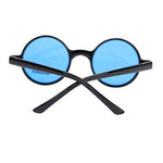 Color Lens Retro Classic Circle Lens Round Plastic 70s Hippie Groovy Sunglasses