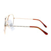 SA106 Classic Wire Rim Tear Drop Shape Aviator Clear Lens Eye Glasses