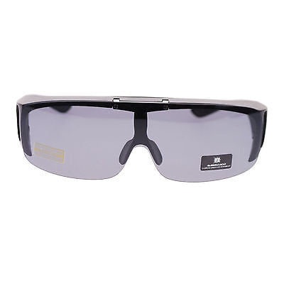 Barricade Large Oversize Mens Polarized Flip Up Fitover Wear Over Sunglasses