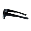 Mens Oversized Rectangular Anti Glare Polarized Sporty Plastic Biker Sunglasses