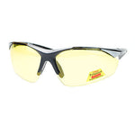 Mens Polarized Yellow Night Driving Lens Sport Baseball Half Rim Sunglasses