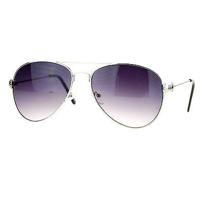 SA106 Cute Womens Metal Ribbon Jewel Hinge Designer Fashion Aviator Sunglasses