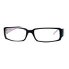 SA106 Flor de Lis Womens Narrow Rectangular Clear Lens Eye Glasses