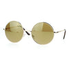 SA106 Beveled Edge Round Circle Lens Groovy Retro Celebrity Sunglasses