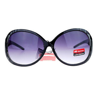 CG Eyewear Oversize Metalic Scribble Skatch Pattern Plastic Butterfly Sunglasses
