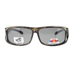 Mens Camouflage Rectangular Fit Over Polarized Anti Glare Sunglasses