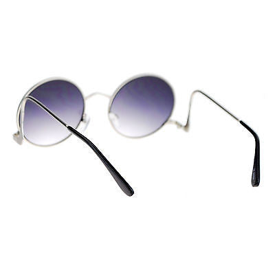 SA106 Womens Swan Drop Temple Retro Circle Round Lens Runway Sunglasses