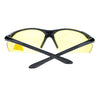 Mens Polarized Yellow Night Driving Lens Sport Baseball Half Rim Sunglasses